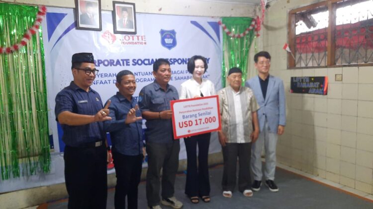 Yayasan Pendidikan Triwibawa Terima Bantuan Sarana dan Prasarana dari Lotte Foundation Korea Selatan
