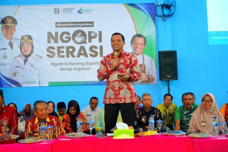 Bupati Pringsewu Riyanto Pamungkas Ngopi Serasi Bareng Warga Margosari