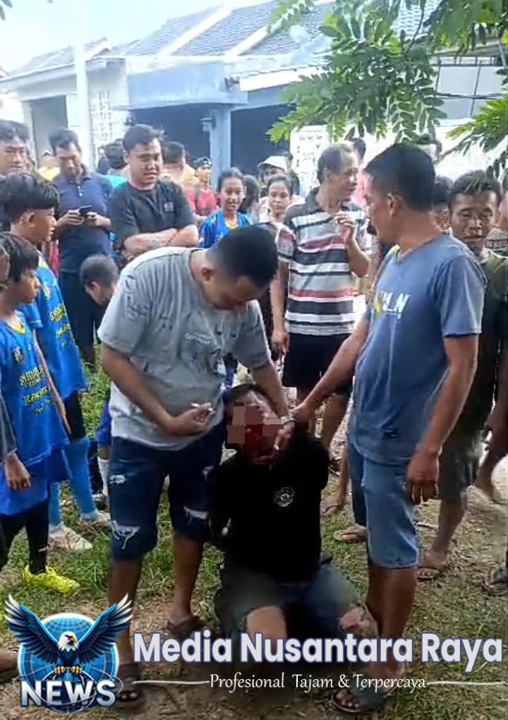 Bonyok! Pria Di Pringsewu Ini Tertangkap Basah Curi Motor, Polisi Turun Tangan