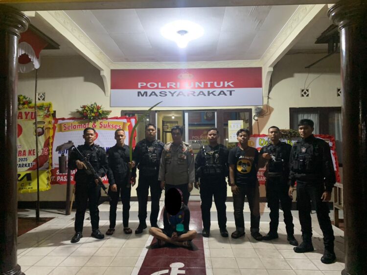 Patroli Dini Hari, Tim Patroli Enggang Polresta Pontianak Amankan Bocah Bawa Sajam di Jl. Merdeka