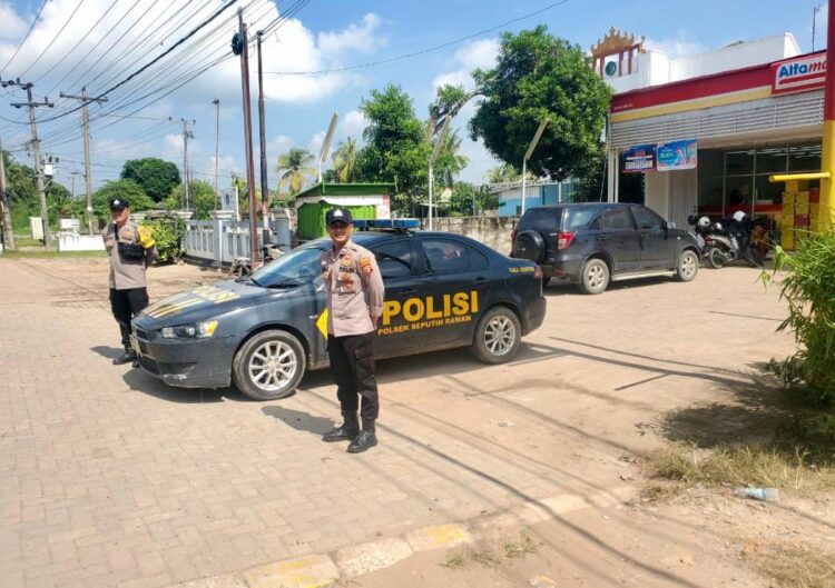 Lewat Pemasangan Banner dan Patroli Cipta Kondisi, Polsek Seputih Raman Ajak Warga Jaga Kamtibmas Bersama