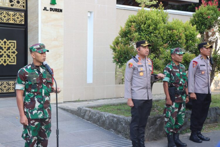 Kodim 0724/Boyolali Bersama Polres Amankan Kunjungan Kerja Wapres Gibran di Kantor Pos Boyolali