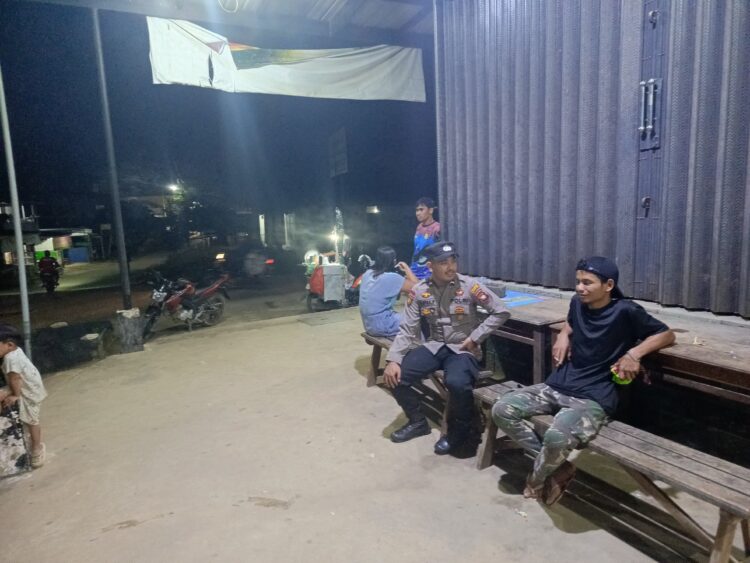 Cegah Kriminilitas Malam Hari, Polisi Laksanakan Patroli di tempat yang rawan pencurian