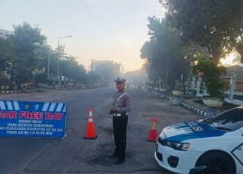 Pemda dan Polres Lampung Tengah Gelar Car Free Day di Tugu Canang Pepadun, ini Tujuannya