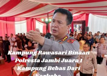 Polresta Jambi Juara 1 Berhasil Bina Kampung Rawasari Sebagai Kampung Bebas Narkoba 