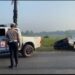 Anggota Satlantas Polres Lampung Timur Bantu Evakuasi Mobil Terperosok ke Ledeng di Desa Jojog, Pekalongan