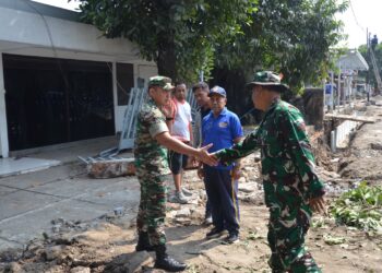 Dansatgas TMMD Reguler Ke-125 Kodim 0735/Surakarta Cek Progres Pengerjaan Sasaran Fisik TMMD