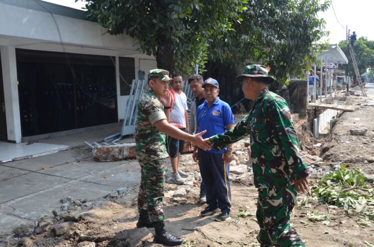 Dansatgas TMMD Reguler Ke-125 Kodim 0735/Surakarta Cek Progres Pengerjaan Sasaran Fisik TMMD