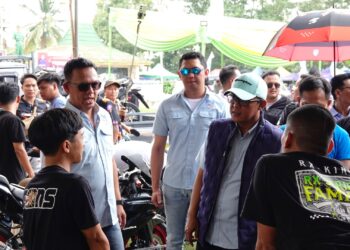 Kapolres Lampung Tengah Bersama Dandim 0411/KM Hadiri dan Pastikan Keamanan pada Event Samosir Dragbike 2025