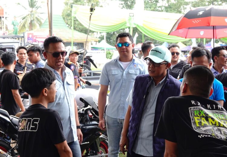 Kapolres Lampung Tengah Bersama Dandim 0411/KM Hadiri dan Pastikan Keamanan pada Event Samosir Dragbike 2025