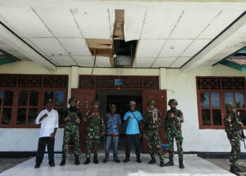 Satgas Pamtas RI-PNG Yonif 763/SBA Siap Sambut Hut RI Ke-80 Bersama Masyarakat