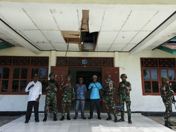 Satgas Pamtas RI-PNG Yonif 763/SBA Siap Sambut Hut RI Ke-80 Bersama Masyarakat