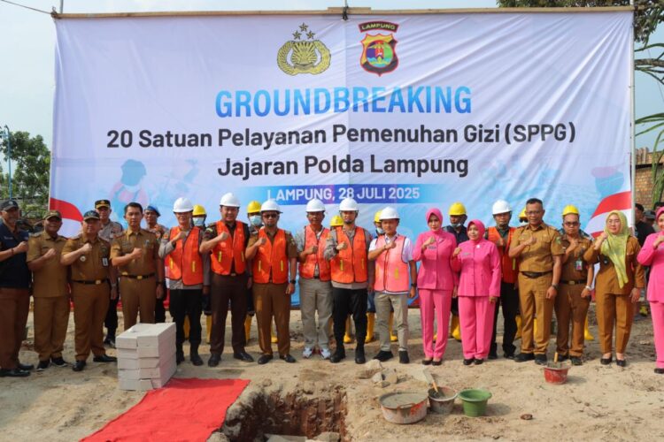 Polres Tanggamus Gelar Groundbreaking SPPG di Pekon Tekad, Dukung Pemenuhan Gizi Ribuan Pelajar