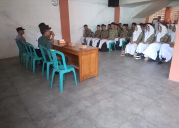 Danramil Gemolong Berikan Pembekalan Mental dan Disiplin kepada Calon Paskibraka HUT RI   