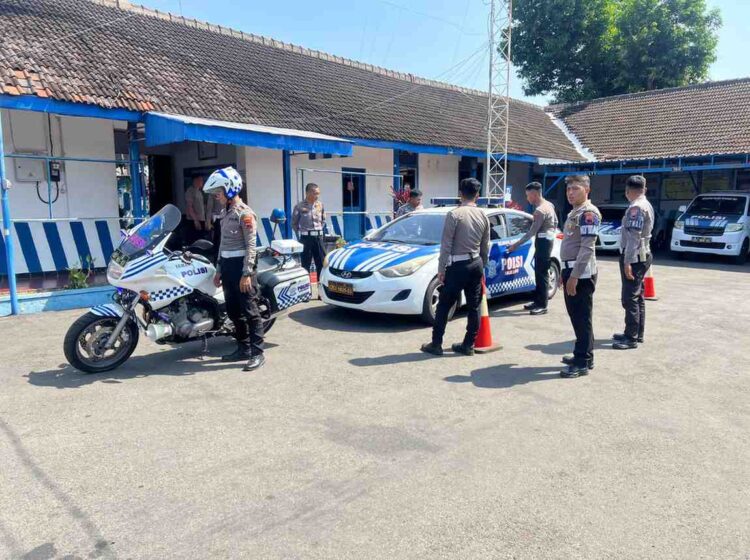 Tingkatkan Layanan, Sat Lantas Polres Wonogiri Gelar Pelatihan Pengawalan VVIP