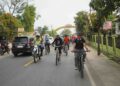 Bupati Pringsewu Riyanto Pamungkas dan Jajaran Pemkab Gowes Bareng 