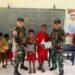 Tawa dan Semangat Merah Putih Warnai Lomba Satgas Yonif 131/Brajasasakti Bersama Anak-Anak SD Kampung Yetti