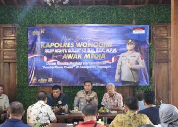 Ngopi Bareng Kapolres Wonogiri: Perkuat Sinergi Polres dan Media Demi Wonogiri Kondusif