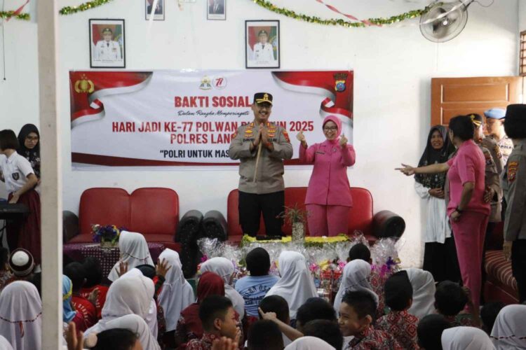 Polres Langkat Gelar Bhakti Sosial di SLB Negeri Stabat, Rayakan HUT Polwan ke-77 dengan Penuh Haru