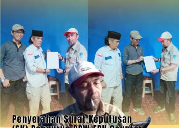 Penyerahan SK di Kantor Baru, Agus Flores Konsolidasikan FRN di Jabodetabek dan Bekasi Raya