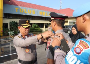 Polres Kotim Gelar Upacara Kenaikan Pangkat Pengabdian dan Pemberian Reward