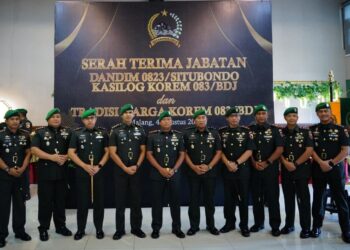 Danrem 083/Baladhika Jaya Pimpin Sertijab Dandim 0823/Situbondo dan Kasilog Korem