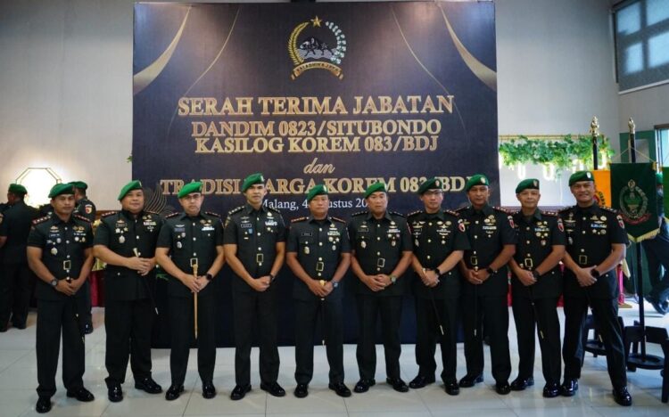 Danrem 083/Baladhika Jaya Pimpin Sertijab Dandim 0823/Situbondo dan Kasilog Korem