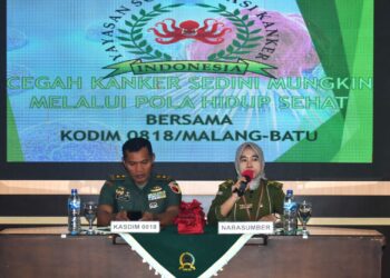 Sosialisasi Kanker di Kodim 0818/Malang-Batu, Wujud Kepedulian Terhadap Kesehatan Prajurit dan Keluarga