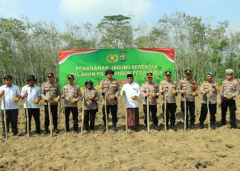 Polres Tulang Bawang Barat Gandeng Pondok Pesantren Darurrohman Dukung Swasembada Pangan Nasional