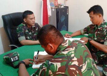 Kodim 1015/Sampit Terima Kunjungan Tim Verifikasi Korem 102/Pjg