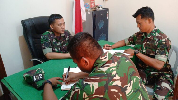 Kodim 1015/Sampit Terima Kunjungan Tim Verifikasi Korem 102/Pjg