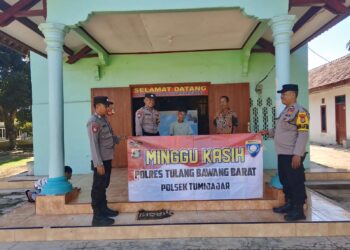 Polsek Tumijajar Laksanakan Pengamanan Ibadah Gereja Minggu Kasih di Gereja Baptis Dayamurni