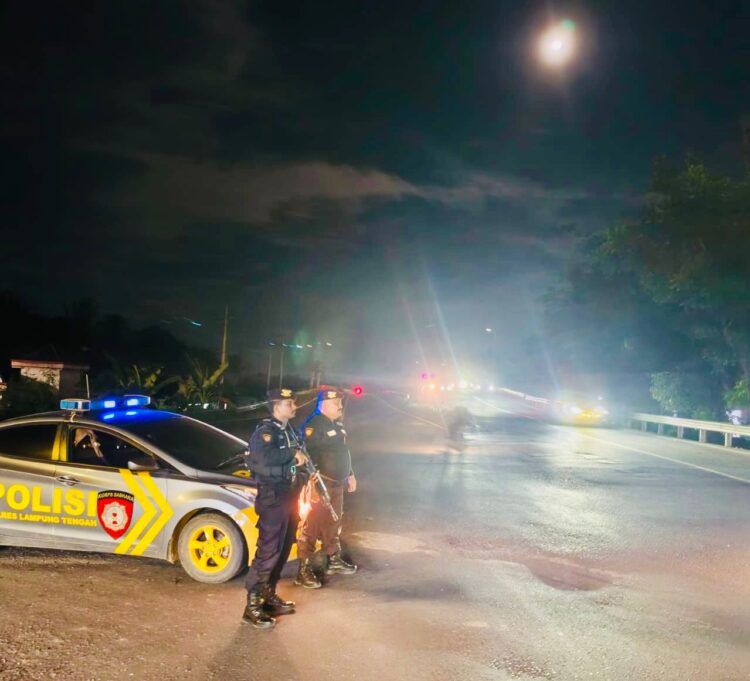 Cegah Kejahatan Jalanan, Polres Lampung Tengah Intensifkan Patroli di Titik Rawan