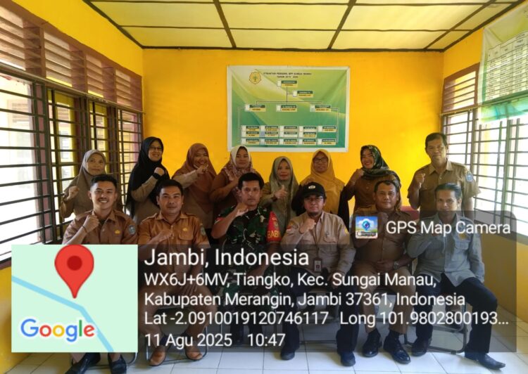 Jalin Sinergi dengan Aparatur Desa Tiangko untuk Sukseskan HUT RI ke-80