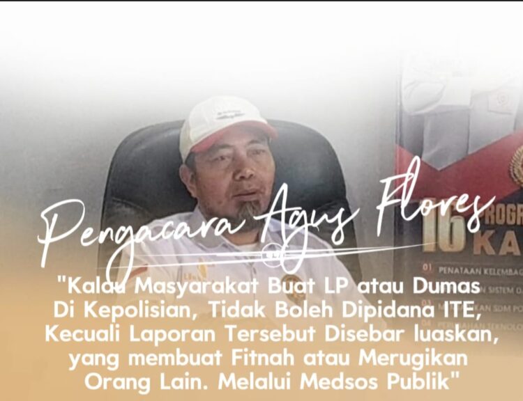 Agus: Laporan Polisi atau Dumas Tak Bisa Dijerat ITE, Kecuali Disiarkan ke Publik dan Bersifat Fitnah