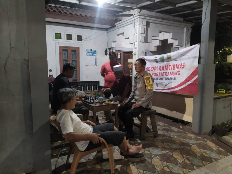 Ngopi Kamtibmas di Jayamukti, Polsek Cikarang Pusat Ajak Warga Perkuat Sinergi Cegah 3C