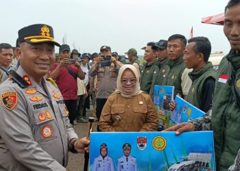 Kapolres Mesuji Hadiri Acara Panen Raya dan Memberikan Apresiasi kepada PEMKAB di Desa Wonosari
