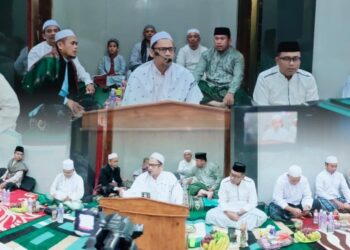 Kapolsek Cikarang Selatan Hadiri Ta’lim Rutin FK-DKM di Desa Ciantra