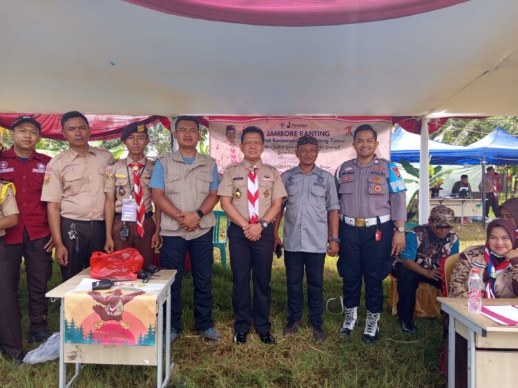 Kapolsek Cikarang Timur Pimpin Pengecekan Persiapan Jambore Pramuka