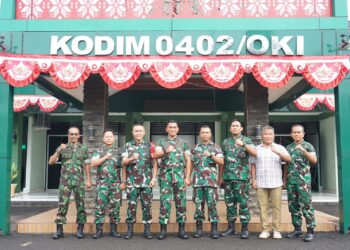 Jalin Silaturahmi, Danbrigif 8 Kunjungi Kodim OKI