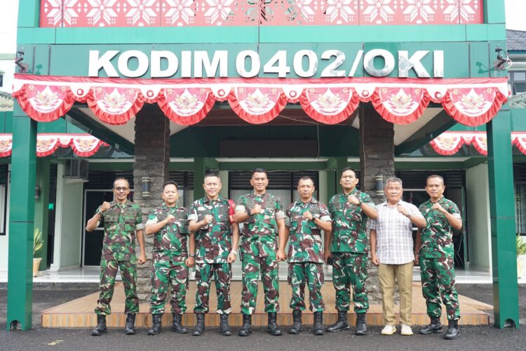 Jalin Silaturahmi, Danbrigif 8 Kunjungi Kodim OKI
