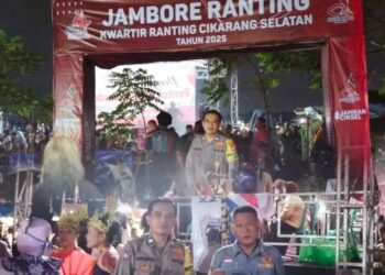 Polsek Cikarang Selatan Amankan Jambore Ranting di Desa Cibatu