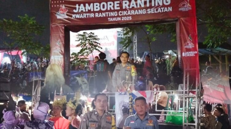 Polsek Cikarang Selatan Amankan Jambore Ranting di Desa Cibatu