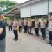 Polsek Cikarang Selatan Berangkatkan Massa Ikuti Gerakan Pangan Murah di Polres Metro Bekasi
