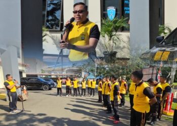 APEL PAGI DAN PELEPASAN DUA PERWIRA POLSEK CIKARANG SELATAN