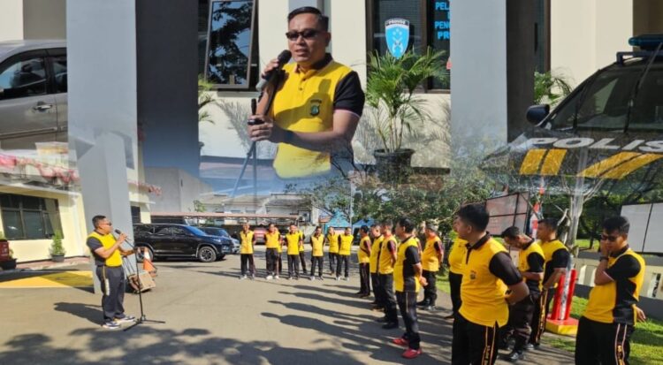 APEL PAGI DAN PELEPASAN DUA PERWIRA POLSEK CIKARANG SELATAN