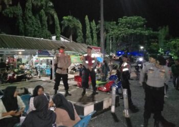 Cegah Tindak Kejahatan Sat Samapta Polres Mesuji Melaksanakan Patroli Saat Dini Hari