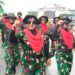 TNI, Persit Kartika Candra Kirana Cabang XXVII Kodim 0420/Sarko dan Masyarakat Bersatu di Pawai Kemerdekaan