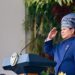 Presiden Prabowo Pimpin Khidmat Upacara Penurunan Bendera Negara Sang Merah Putih di Istana Merdeka