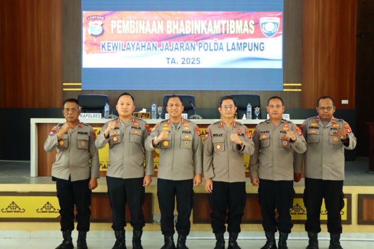 Pembinaan Masyarakat Polda Lampung Gelar Anev dan Pembinaan Kinerja Bhabinkamtibmas di Polres Tulang Bawang Barat